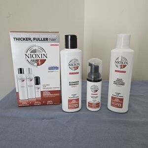 Nioxin - Color Treated Hair Treatment Set #4 (For Hair Growth)